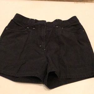 Black i.e. relaxed cotton shorts